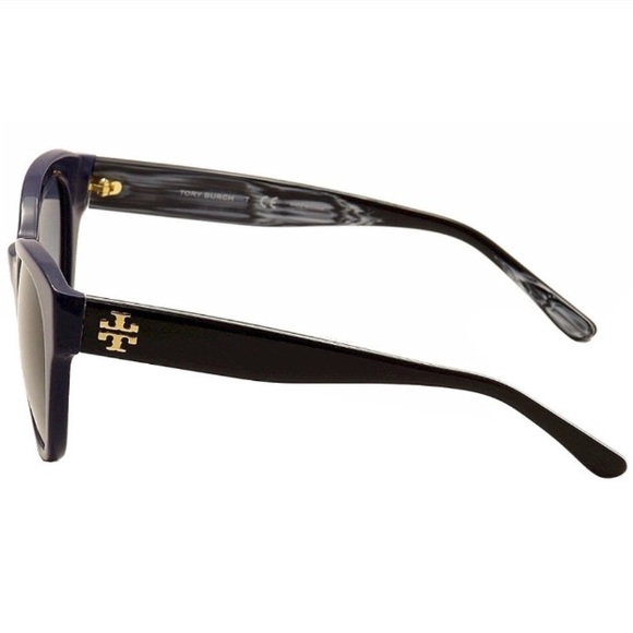 tory burch // navy + black sunnies w/blue lenses - Picture 2 of 7